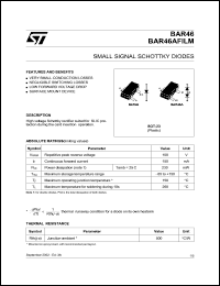 datasheet for BAR46AFILM by SGS-Thomson Microelectronics