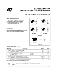 datasheet for BAT46AWFILM by SGS-Thomson Microelectronics