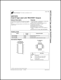 datasheet for 54FCT573MW8 by 