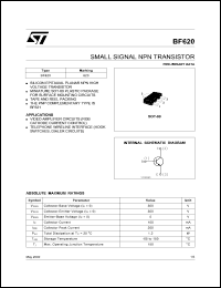 datasheet for BF620 by SGS-Thomson Microelectronics
