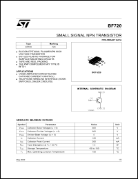 datasheet for BF720 by SGS-Thomson Microelectronics