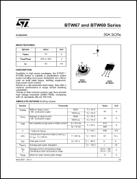 datasheet for BTW67-1200 by SGS-Thomson Microelectronics