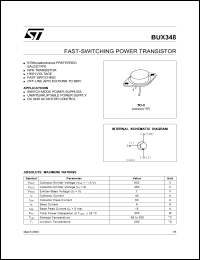 datasheet for BUX348 by SGS-Thomson Microelectronics