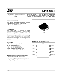 datasheet for CLP30-200B1 by SGS-Thomson Microelectronics