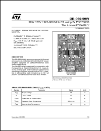 datasheet for DB-960-90W by SGS-Thomson Microelectronics