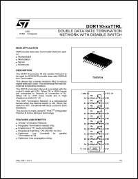 datasheet for DDR110-27T7RL by SGS-Thomson Microelectronics