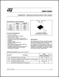 datasheet for DMV1500H by SGS-Thomson Microelectronics