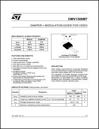 datasheet for DMV1500M7 by SGS-Thomson Microelectronics