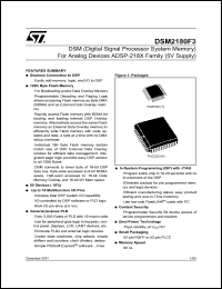 datasheet for DSM2180F3 by SGS-Thomson Microelectronics
