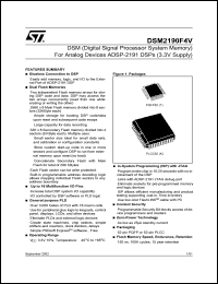 datasheet for DSM2190F4V by SGS-Thomson Microelectronics