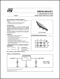 datasheet for EMIF02-MIC02F1 by SGS-Thomson Microelectronics