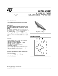 datasheet for EMIF02-USB01 by SGS-Thomson Microelectronics