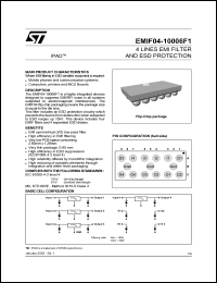 datasheet for EMIF04-10006F1 by SGS-Thomson Microelectronics