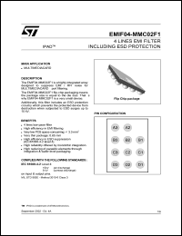 datasheet for EMIF04-MMC02F1 by SGS-Thomson Microelectronics