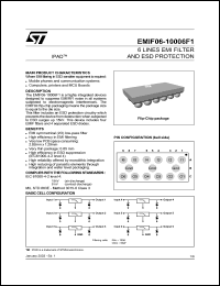 datasheet for EMIF06-10006F1 by SGS-Thomson Microelectronics