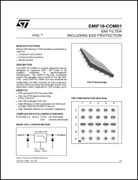 datasheet for EMIF10-COM01 by SGS-Thomson Microelectronics