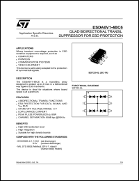 datasheet for ESDA6V1-4BC6 by SGS-Thomson Microelectronics