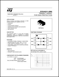 datasheet for ESDA6V1-5W6 by SGS-Thomson Microelectronics