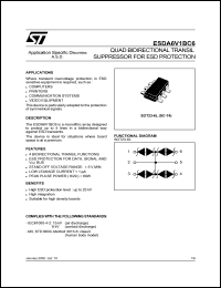 datasheet for ESDA6V1BC6 by SGS-Thomson Microelectronics