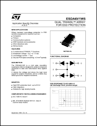 datasheet for ESDA6V1W5 by SGS-Thomson Microelectronics