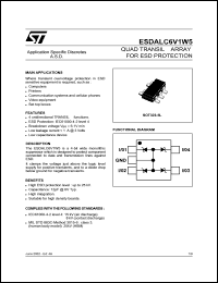 datasheet for ESDALC6V1W5 by SGS-Thomson Microelectronics