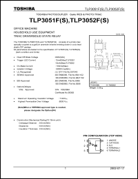 datasheet for TLP3052FS by Toshiba