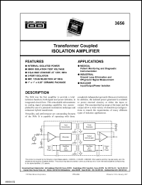 datasheet for 3656HG by Burr-Brown Corporation