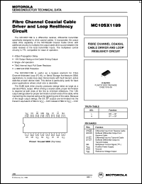 datasheet for MC10SX1189D by ON Semiconductor