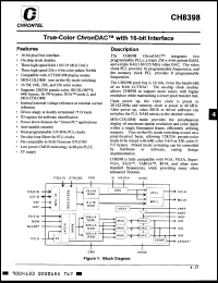 datasheet for CH8398 by Chrontel, Inc.