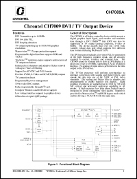 datasheet for CH7009A-T by Chrontel, Inc.