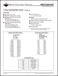 datasheet for WMS512K8BV-17CIEA by 