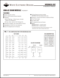 datasheet for WS256K32-35HC by 