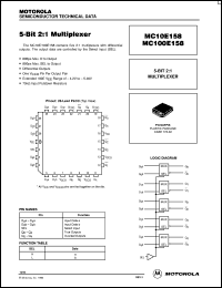 datasheet for MC100E158FN by ON Semiconductor
