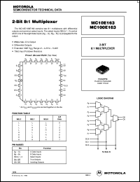 datasheet for MC100E163FN by ON Semiconductor