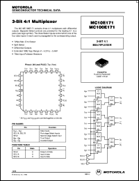 datasheet for MC100E171FN by ON Semiconductor