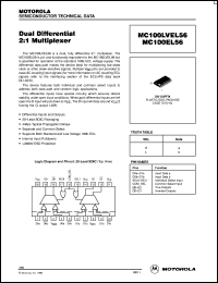 datasheet for MC100EL56DW by ON Semiconductor