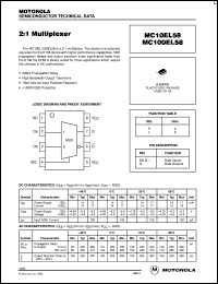 datasheet for MC100EL58D by ON Semiconductor