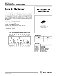 datasheet for MC100EL59DW by ON Semiconductor