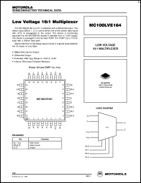 datasheet for MC100LVE164FA by ON Semiconductor