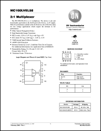 datasheet for MC100LVEL58D by ON Semiconductor