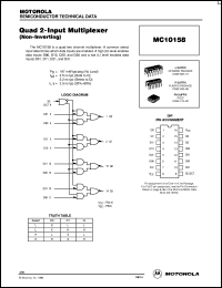 datasheet for MC10158FN by ON Semiconductor