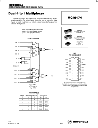 datasheet for MC10174FN by ON Semiconductor