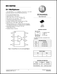 datasheet for MC10EP58D by ON Semiconductor