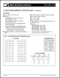 datasheet for WS512K32N-85HQEA by 