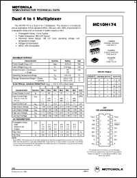 datasheet for MC10H174FN by ON Semiconductor