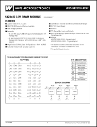 datasheet for WS512K32NBV-15G2CE by 