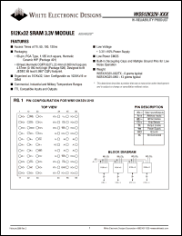 datasheet for WS512K32NV-100HC by 