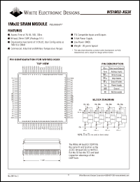 datasheet for WS1M32-100G3C by 