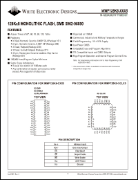 datasheet for WMF128K8-120DEM5 by 