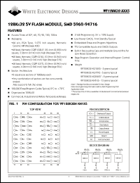 datasheet for WF128K32N-60H1C5A by 